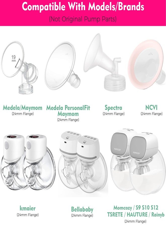 Durceler 18mm Flange Insert Compatible with Momcozy S9 S10 S12 Pro, bluefair BIOBOO, S21, Bellababy, NCVI, kmaier, TSRETE, MomMed, NaNaLazy, NIRGU, Onlyeah, MomWills, Medela, Spectra 24mm Breast Pump - Image 3